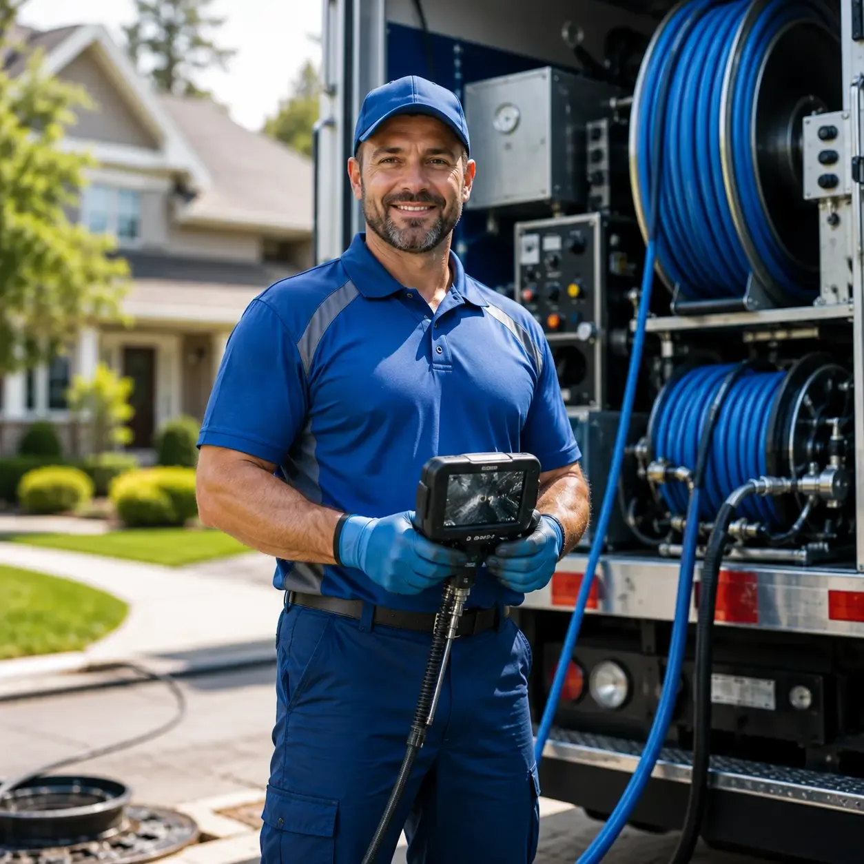 Local outdoor drain cleaning specialists in South Wayne, WI